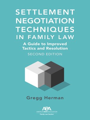 cover image of Settlement Negotiation Techniques in Family Law